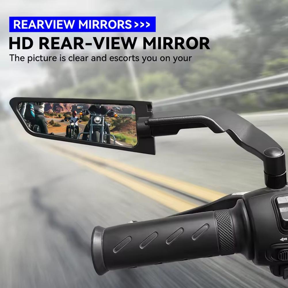 Universal Motorcycle Mirror Wind Wing Side Rearview Reversing Mirror For KAWASAKI Z750 NINJA250 For HONDA R6 FZ6 For SUZUKI For