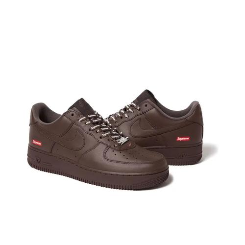 Nike Supreme x Air Force 1 Low Box Logo - Baroque Brown CU9225-200