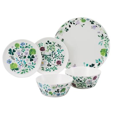 NARUMI Yemek Takımı Anna Floral 5 Kişilik Set Mikrodalga Bulaşık Makinesi Hediye Kutulu Set, Emilia, Yeşil, Desenli, Sevimli, 2, Parça, Isıtma, Güvenli, 96604-23169P