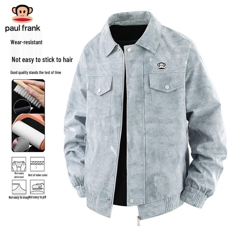 Paul Frank Men's Retro Lapel Workwear Jacket