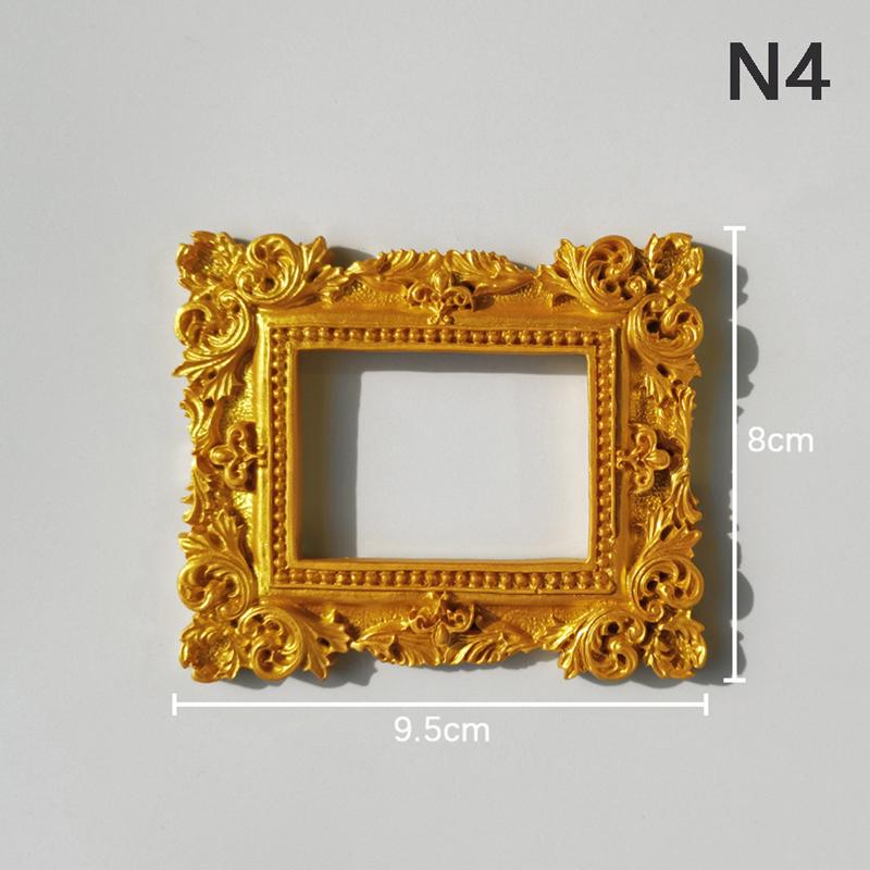 Decorative Flower Retro Photo Frame Wedding Home Decor Desktop Picture Frame Classic Baroque small photo frame