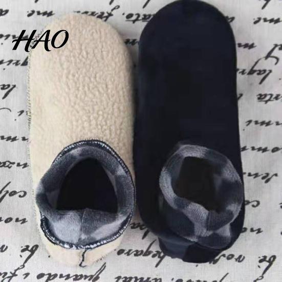 Winter Socks Short Thick Cozy Wear Tube Non-slip Foot Cover Women Keep Warm Soft Men Coral Fleece for Indoor Outdoor Clothing Accessories