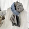Warm Thorn Wool Scarf for Women Autumn and Winter Imitation Cashmere Light and Color Matching Scarf