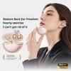 Clip-on Earbuds Wireless Bluetooth 5.4 Open Ear Headphones with Detachable Crystal Bowknot Earrings Eearphones For Sports, Fitness & Workouts