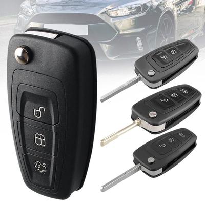 Black Remote Key Shell HU101/F021 Blade Car Key Shell Remote Fob Cover for Ford Focus Fiesta