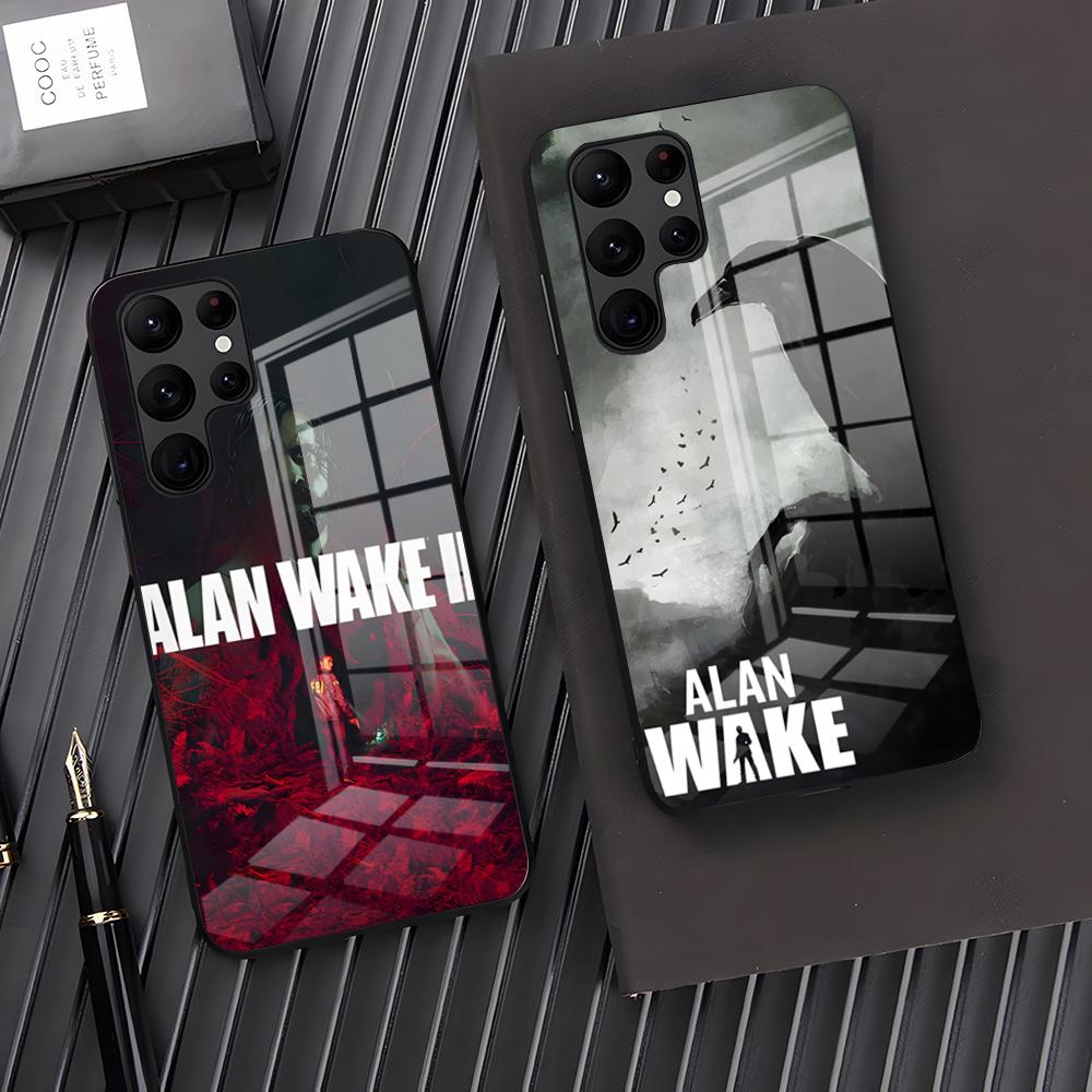 A-Alan Wake 2 Game Phone Case For Samsung S26 S25 Plus S20 S20 Plus S22 Ultra S23 FE S21 Plus S21 Ultra Glass Cover