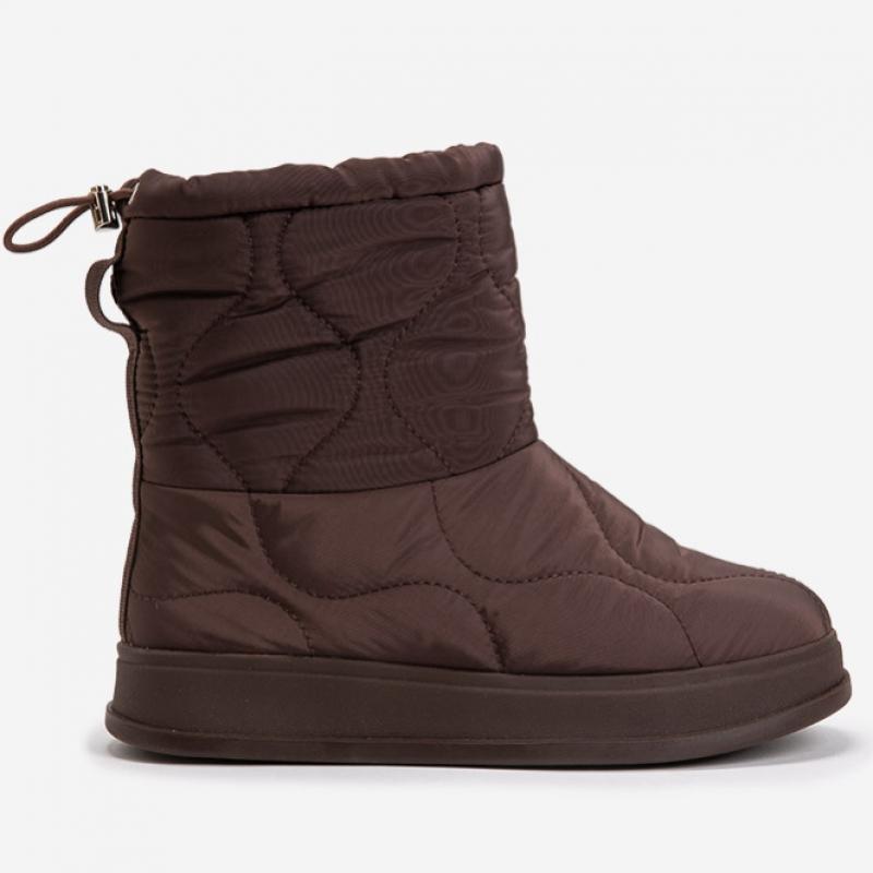 Simplet By Esquire Women Loa Padding Mid Boots Brown