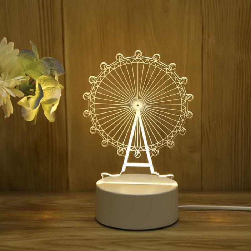 Creative 3D Cartoon Table Lamp – Children's Day Gift, USB Bedside Night Light