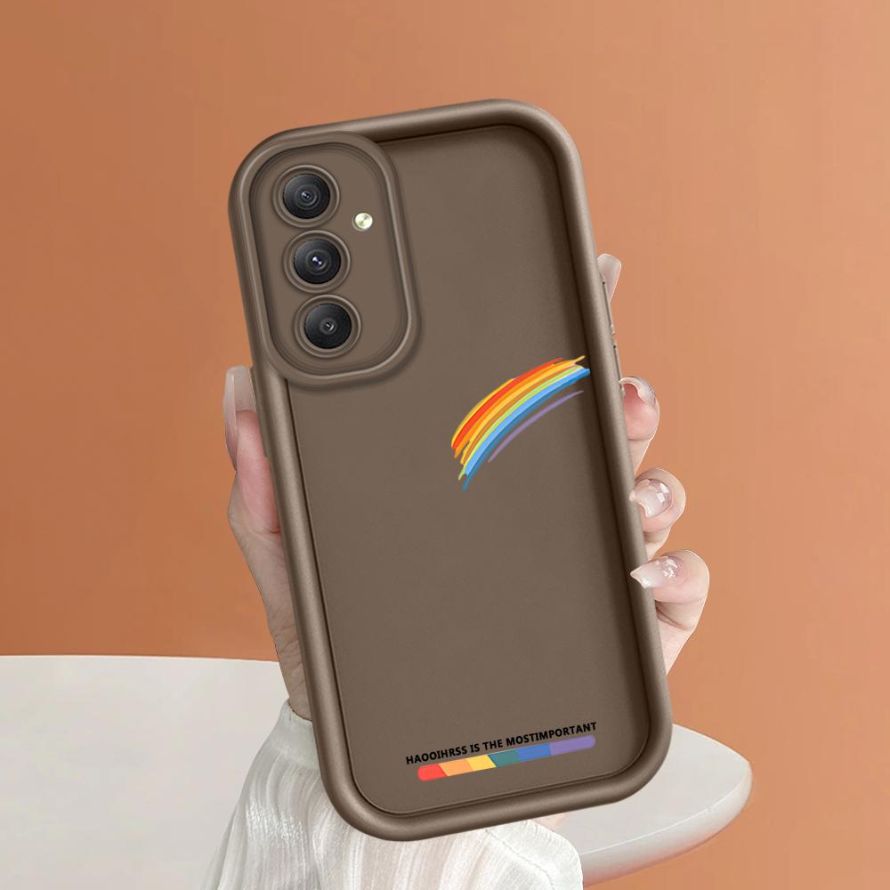 Weiches Silikon-Telefongehäuse mit quadratischem Leiterdruckmuster, vollständige Abdeckung, Kamera, stoßfestes Schutzgummigehäuse für Samsung