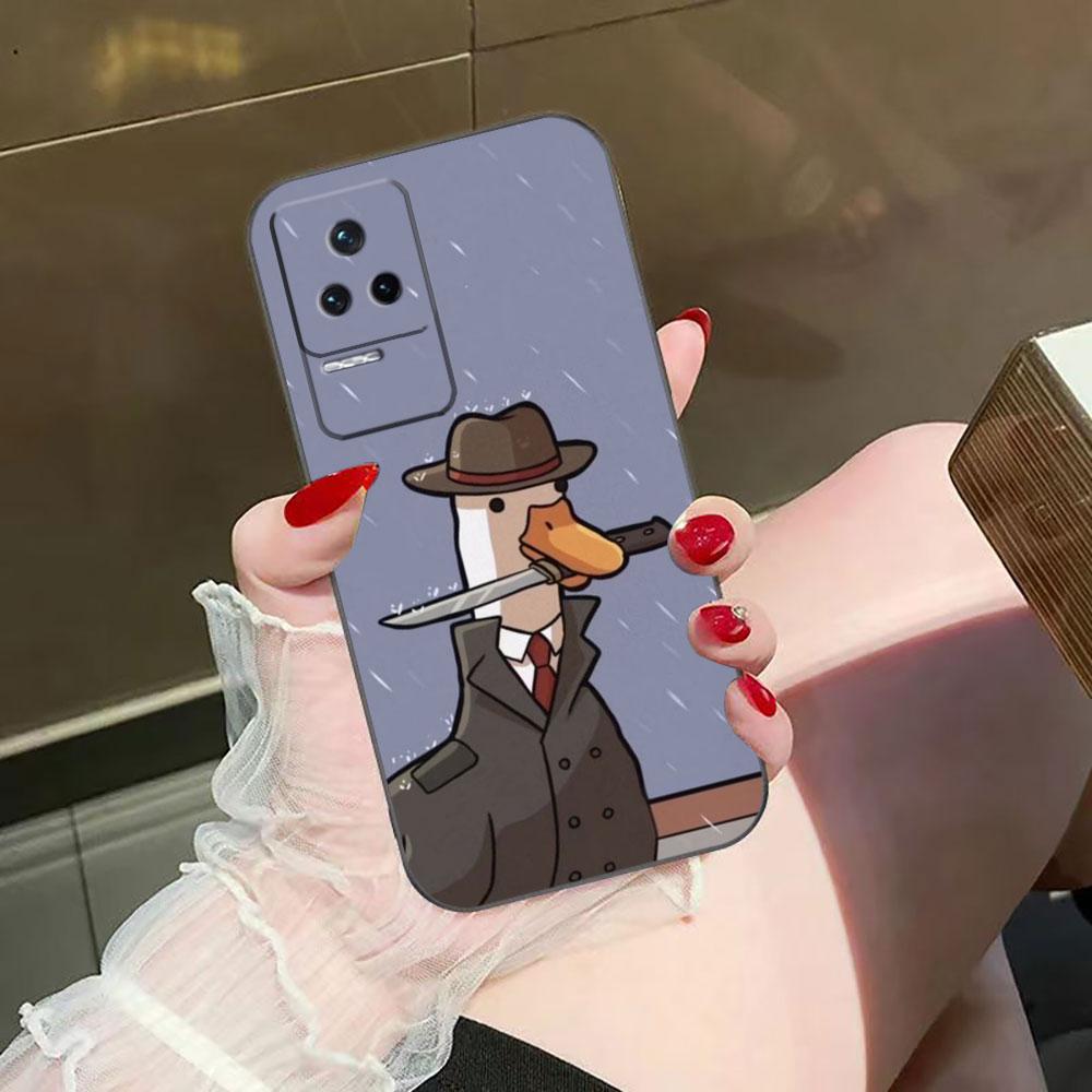 Cartoon Duck Goose Phone Case For Redmi K60 K40 K30 15 15C 14C 13C 12C 12 10 10C 9T 9C 9A 9 8 8A A1 A2 A3 Pro Plus Cover Case