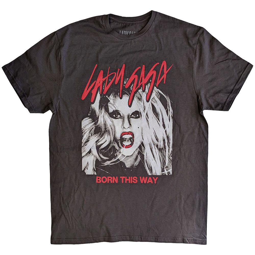Lady Gaga Born This Way Photo T-Shirt Grey New XXL