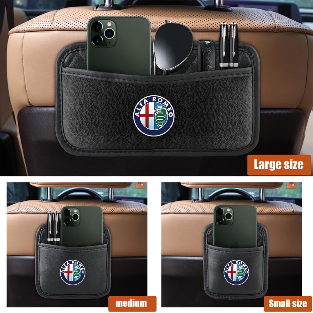 For Alfa Romeo 1x Fashion Retro Grace PU Leather Storage Bag Car Organizer Artificial Leather For Alfa Romeo 159 Giulietta Mito