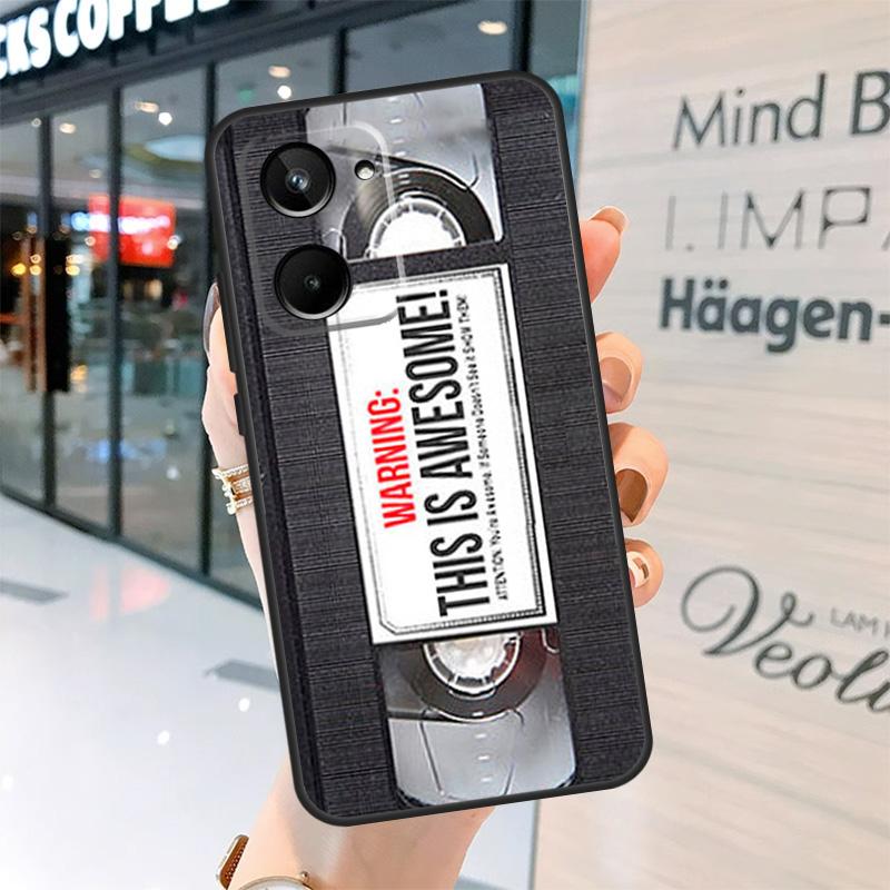 Art Cassette Tape Design Case For Realme 15 Pro 14 13 11 12 Pro Plus GT7 GT6 C55 C51 C53 C35 C33 C61 C65 C67 C71 C75