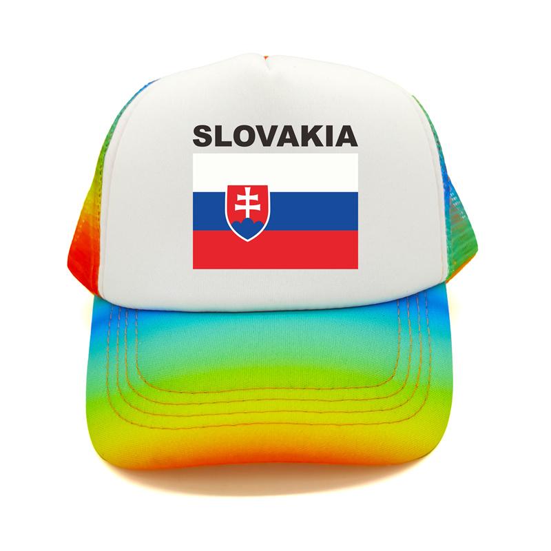 Slovakia Trucker Cap Summer Unisex Cool Country Flag Hat Baseball Caps Unisex Outdoor Mesh Net Caps