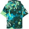 Puma Printed Hooded Short Sleeve T-Shirt Men Tops Green 630504-01
