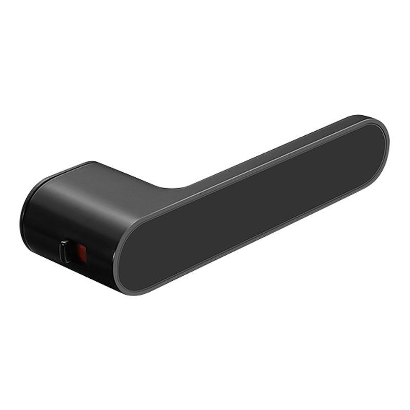 European One-word Handle Door Lock Hidden Keyhole Suitable for Bedroom Study Magnetic Silent Door Lock Minimalist Ecology