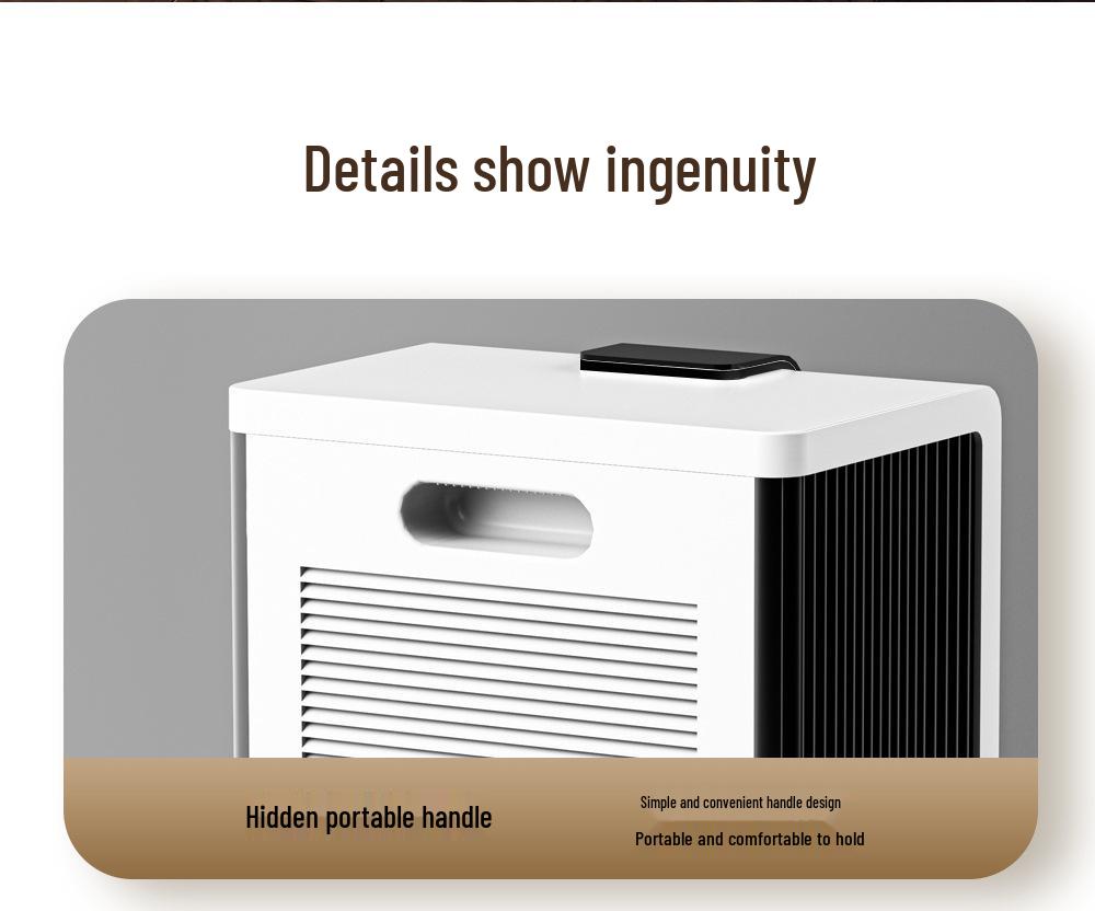 Compact Digital Dehumidifier & Quiet Air Purifier for Home, Dorm, Bedroom, or Basement.