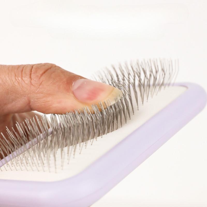 The Dog Comb Is More Comfortable Than The Bear Comb with A Special Puller Band and Airbag. The Pet Fluffy Beauty Needle Comb