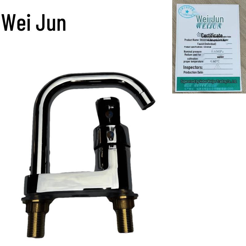 Rotary Dual-Hole Washbasin Faucet