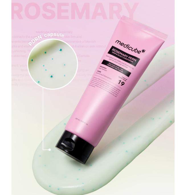 Medicube Rosemary PDRN Hair Loss Care Set Shampoo 400ml + Conditioner 250ml Scalp Strengthening Care