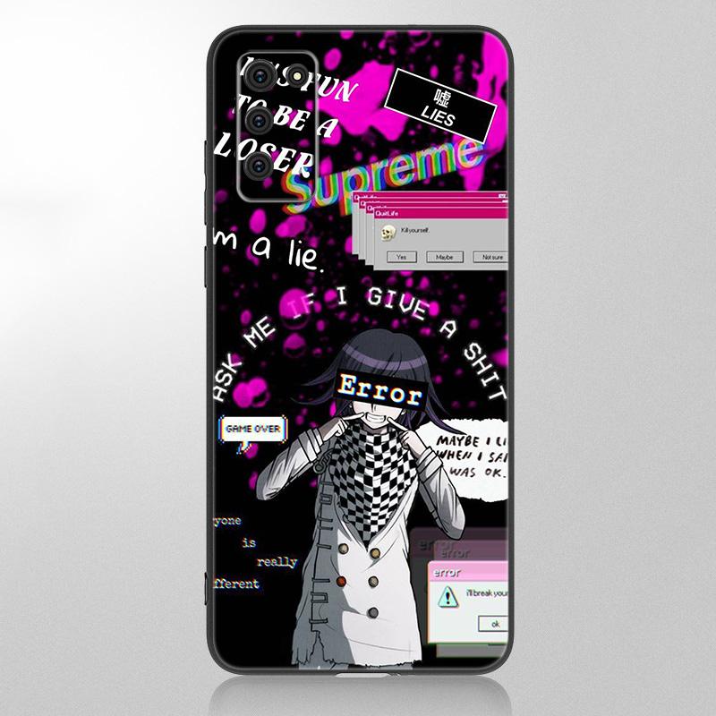 Danganronpa Kokichi Ouma Hülle Für Samsung Galaxy A12 A02S A22 A32 A52 A72 A71 A51 A41 A31 A21 A11 A50 A70 A10S A20S Schwarze Hülle