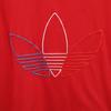 adidas Originals Tričko s krátkym rukávom a logom Trefoil M Červené Pánske Použité