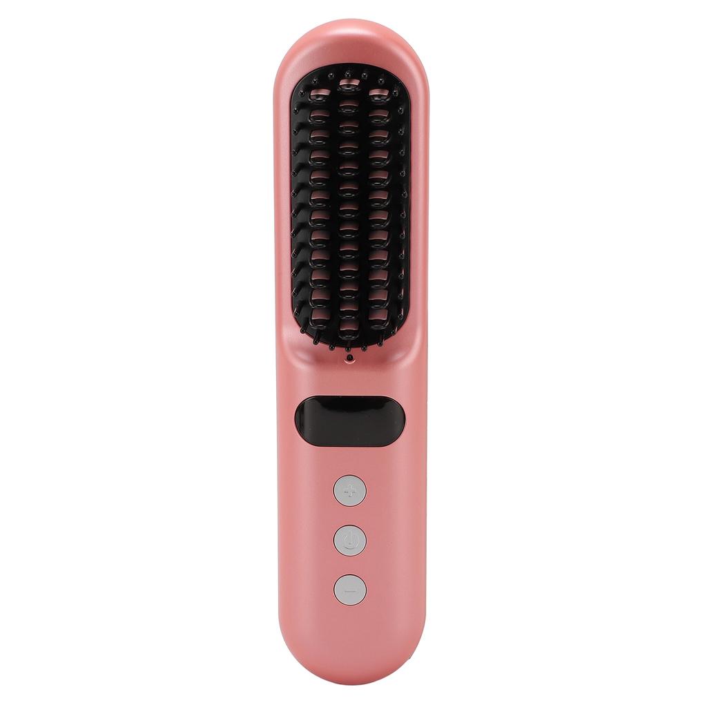 Hair Straightener Brush Cordless 9 Gears Negative Ion Hair Straightening Comb Portable Rechargeable 