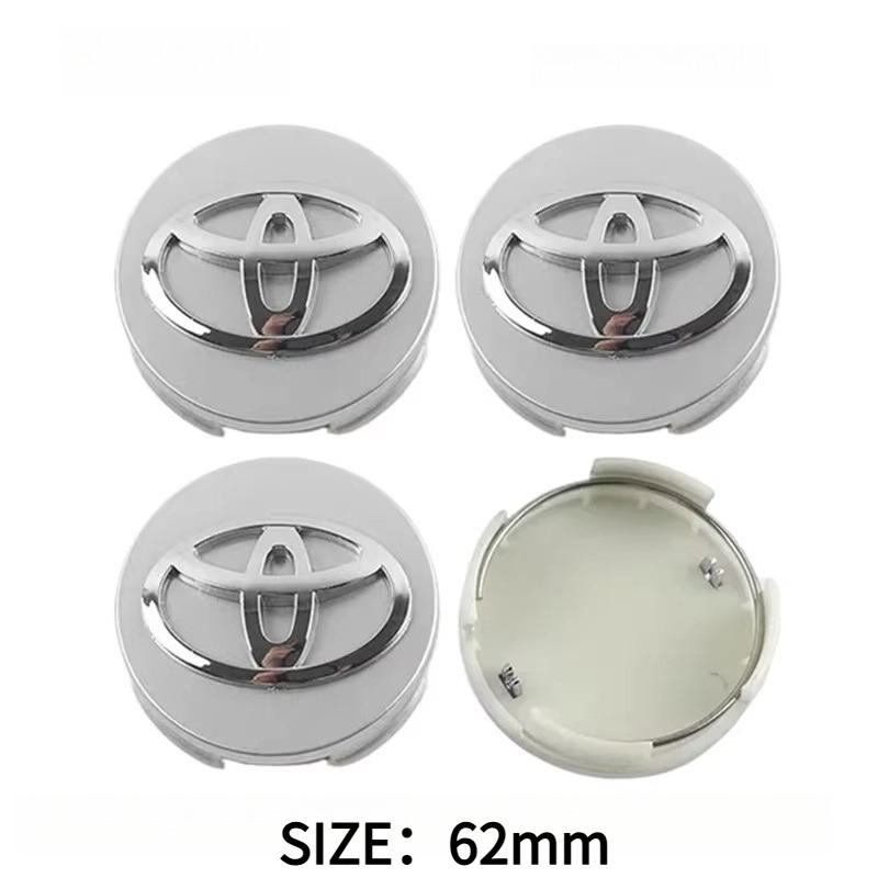 4Pcs 57/62mm Car Wheel Center Hub Cap Wheel Rim Cover for Toyota Corolla RAV4 Levin Yaris C-HR Camry Prado Prius Car Accessories