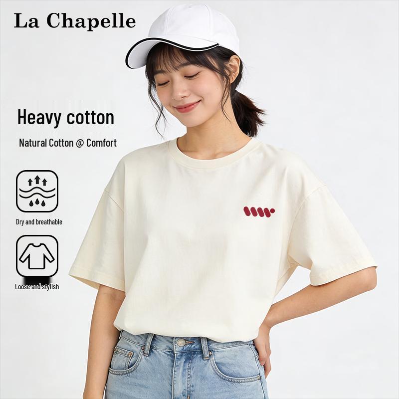 La Chapelle Women s Pure Cotton Short Sleeve T-Shirt S