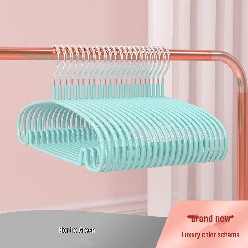 Dip-Coated Non-Slip Clothes Hanger - Traceless, Thickened Version for Dormitory & Household Use