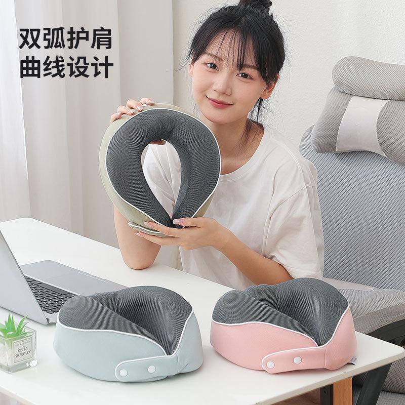 Can Store Portable Neck Pillow Cross-border Hot-selling Aircraft Lunch Break Pillow