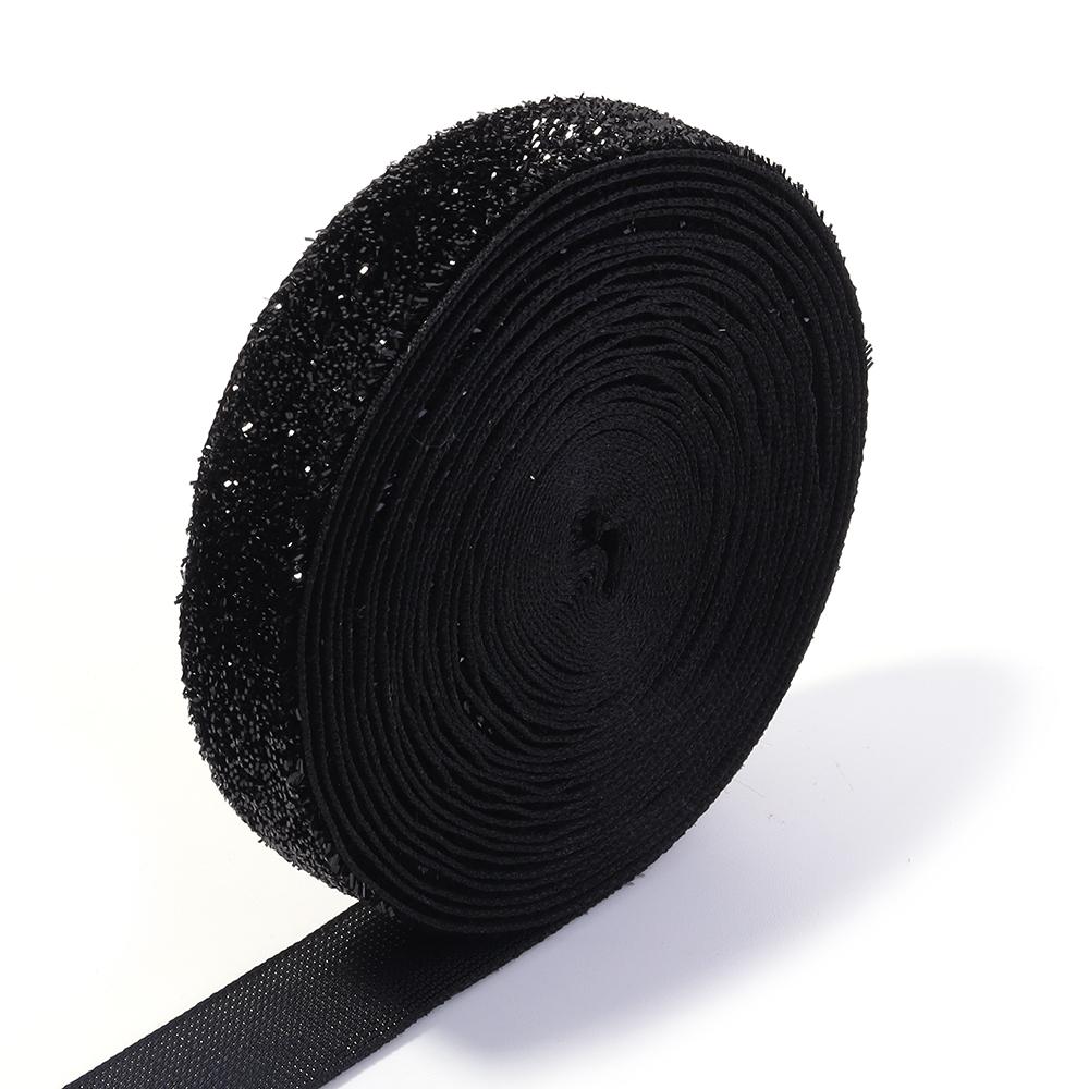 

5-10yards/lot Colored Single-sided Velvet Ribbon Sparkling Satin Ribbon Bow DIY Christmas Party Gift Flower Packaging Decoration 0.7cm 10yards чёрный