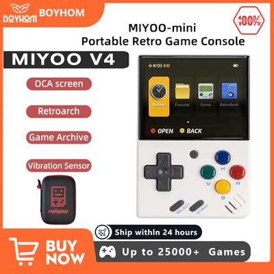 MIYOO MINI V4 PortableRetro Handheld-Spielkonsole 2,8-Zoll-IPS-Bildschirm MIYOOMini-Videospielkonsolen Linux-System-Gaming-Emulator