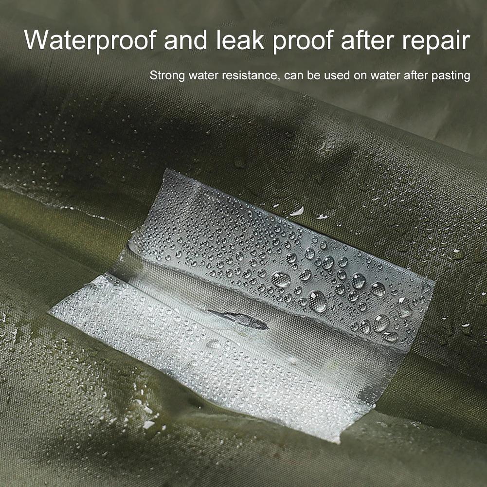 Transparent TPU Self Adhesive Universal Camping Portable Waterproof Patch Awnings Tent Repair Tape Water Toys Outdoor