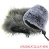 Black Sponge Artifical Fur Covers for  ATR2500 Microphone Soft and Thick Sponge Protector