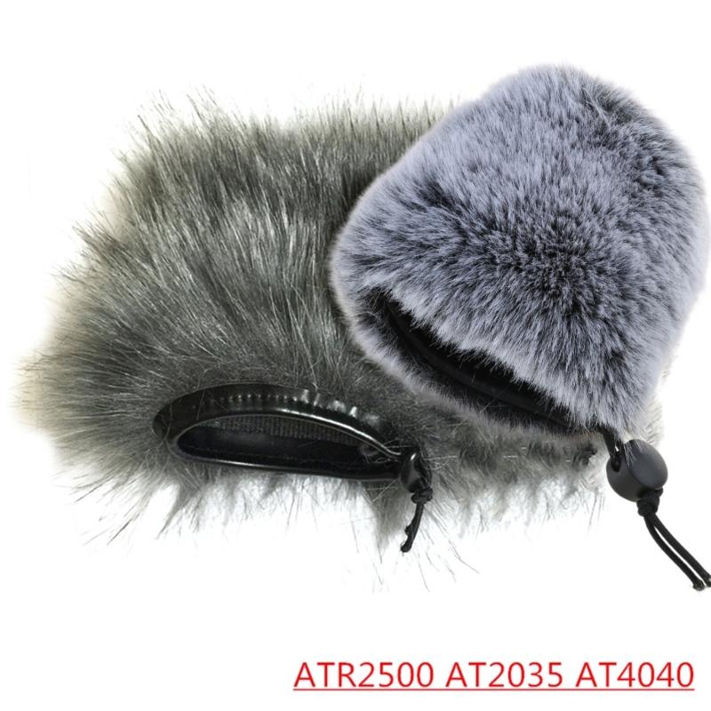 Black Sponge Artifical Fur Covers for  ATR2500 Microphone Soft and Thick Sponge Protector