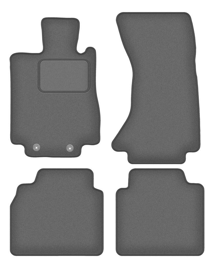 Velour graphite car mats for: Mercedes S W220 4Matic long (1998-2005)