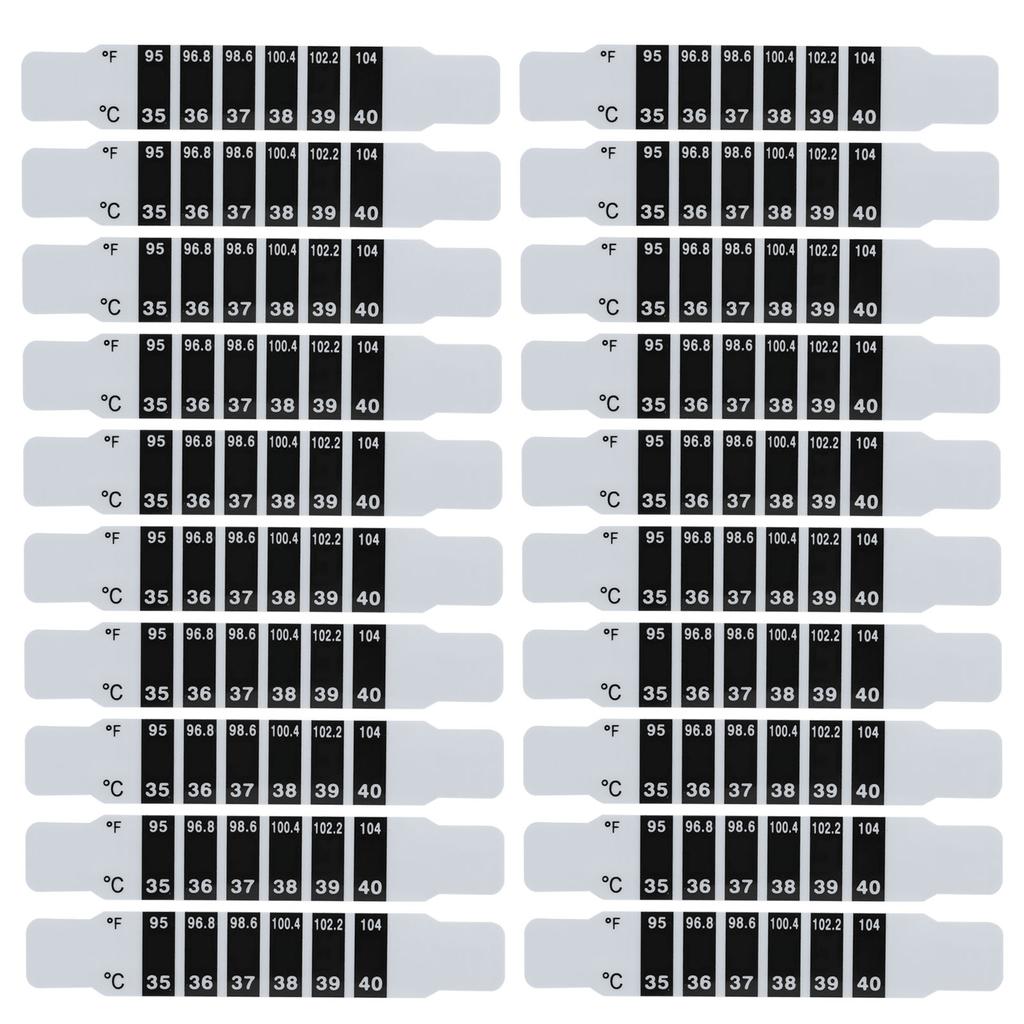 20pcs Forehead Thermometer Strips Reusable Fever Thermometer Strip Temperature Strip