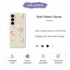 Pro Samsung Galaxy A17 5G pouzdro Květiny a tráva Vzor potisku Rovný okraj TPU zadní kryt telefonu