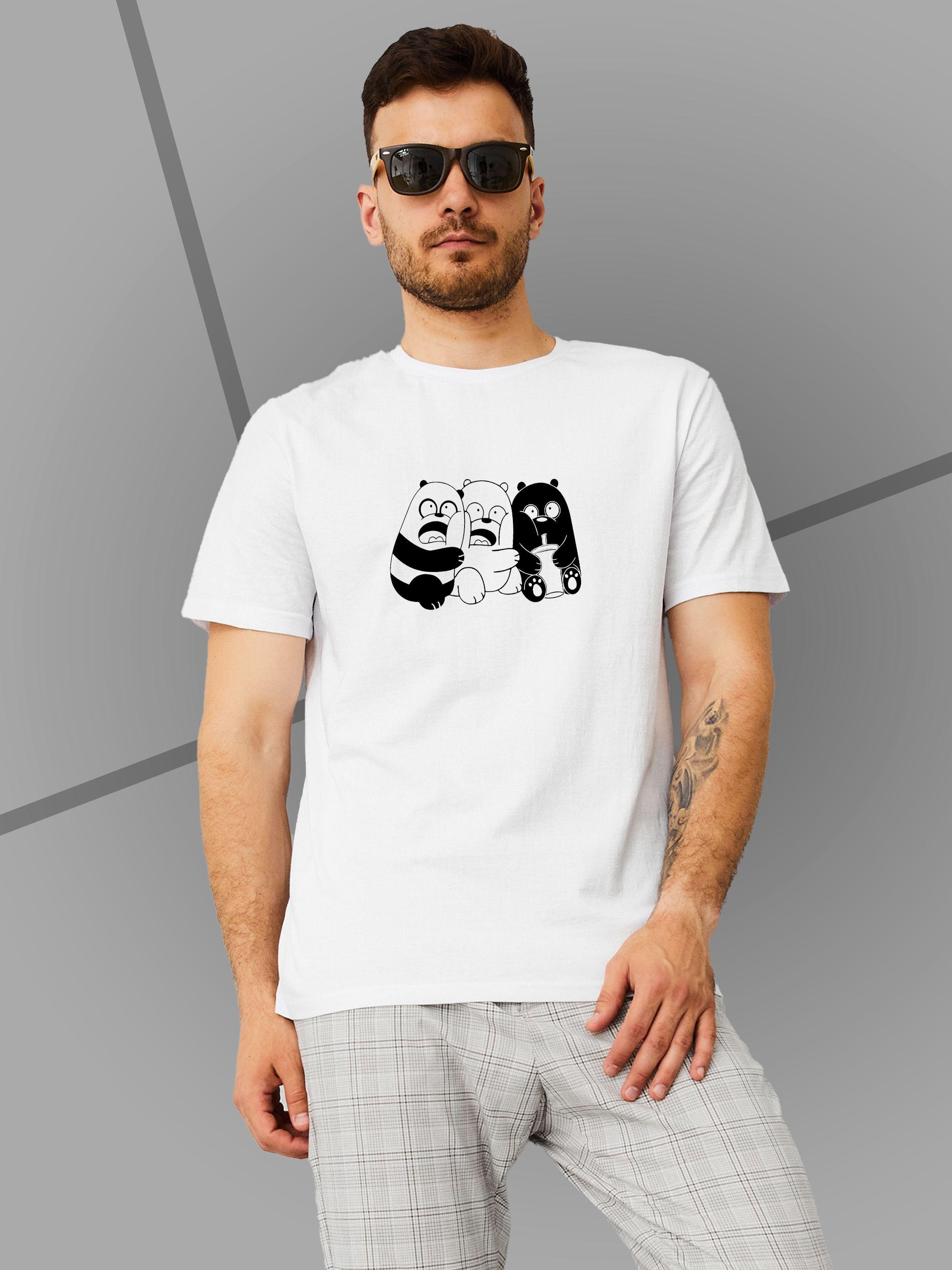 

Большие размеры Медведи Печатные повседневные унисекс футболки Lover короткие рукава хлопковые топы 4XL