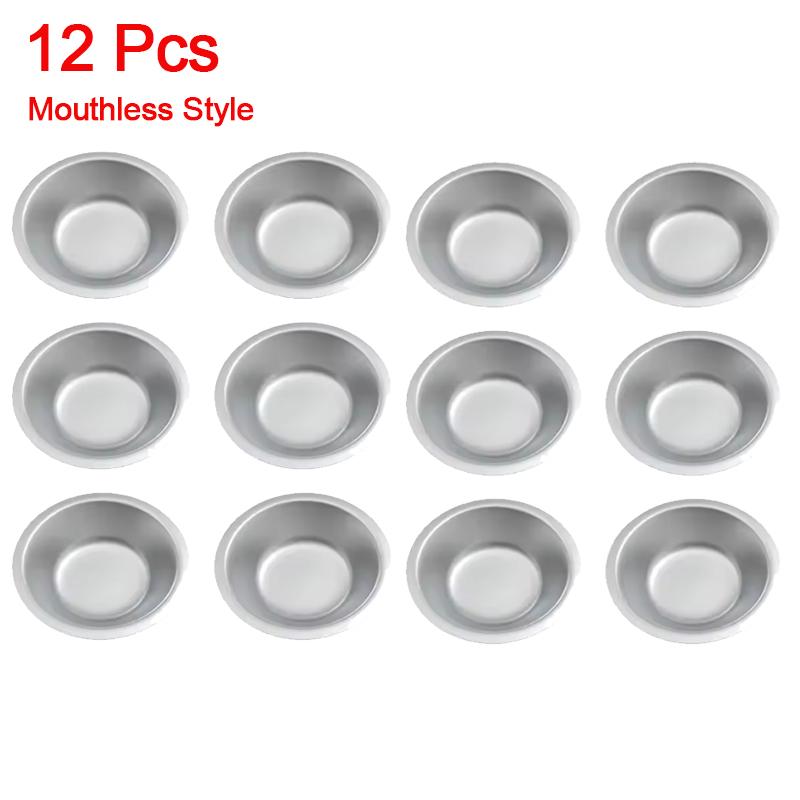 

12/24Pcs Makeup Palette Stainless Steel Small Round Paint Tray Artist Watercolours Paint Mixing Palette Tray For Artist