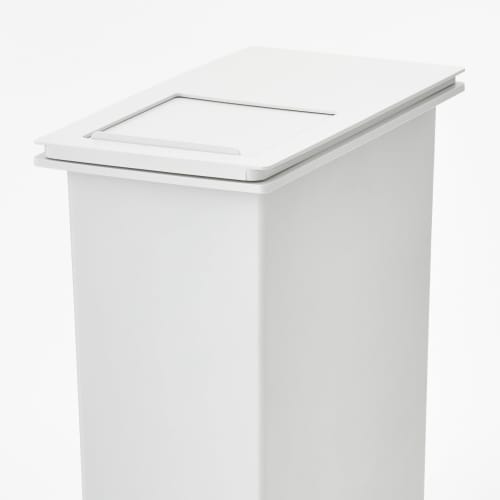 MUJI Dust box with selectable polypropylene lid, small (for 20L bag), light gray MAB07A6S