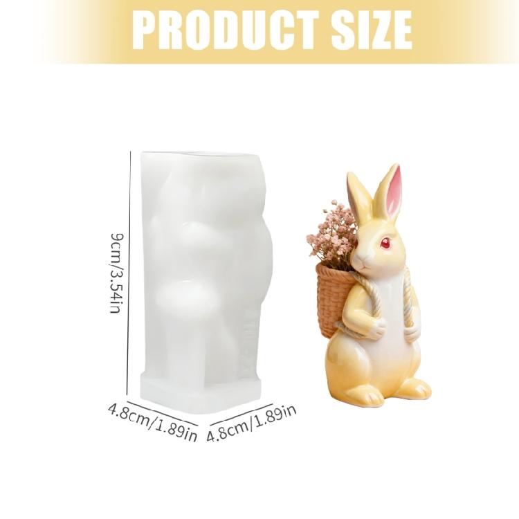 High Temperature Resistant Rabbits Candle Mould For Easters Craft And Soys Candle Creation