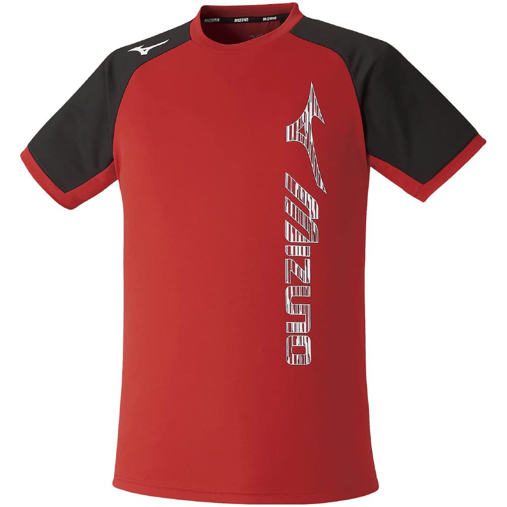 

Mizuno Solar Cut Cooling Dynamotion Fit Practice Tennis Chinese Red x Size S Shirt, Wear, 62JA2Z15, Black,