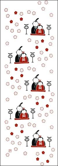 Dyeing Anbo Hand Towel Dolls Authentic Dyed Cotton Tokuoka Made in Japan 35cm x 100cm "Hina Chirashi" 100%