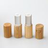 5pcs Empty Natural Bamboo Lipstick Tubes Friendly Cosmetic Containers Lip Gloss Storage for Lip Balm and Makeup