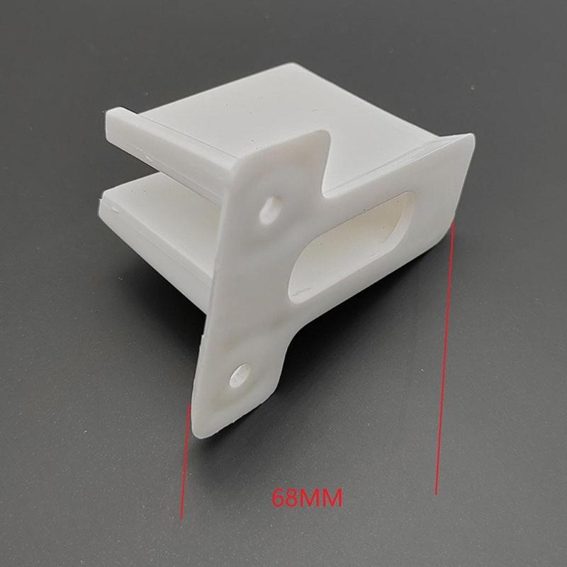 Pack of 6 Sturdy Plastic Wall Mount Brackets for Wire Shelving Systems With 12 Screws Secure Storage Shelf Support