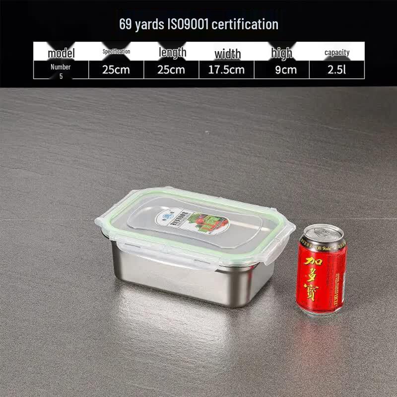 304 Stainless Steel Food Storage Container