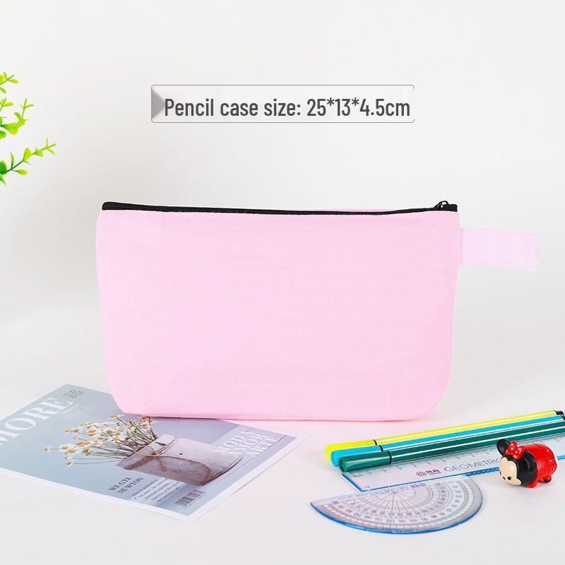 

Холщовый пенал с логотипом - Органайзер на молнии для макияжа и канцелярских принадлежностей 25x13x4.5