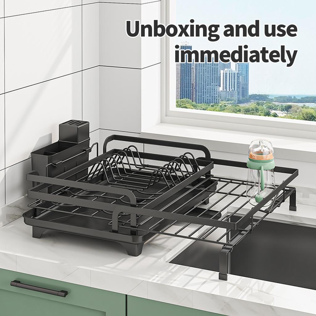 Flat Iron Rim Telescopic Dish Rack